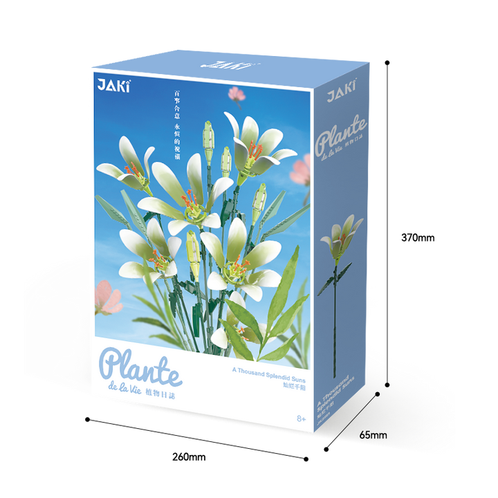 Lily Flower Bouquet Building Block Set – DIY Artificial Botanical Construction Block Toys Kit