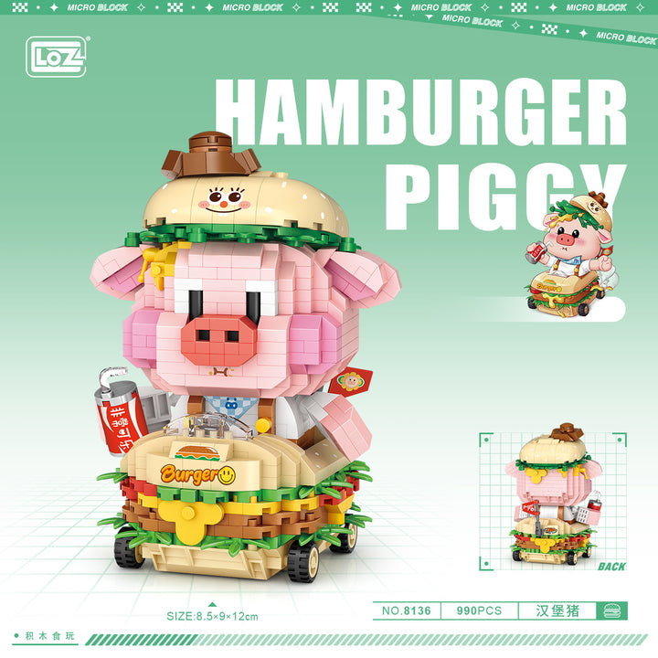 Hamburger Piggy (Set 8136) - heydaystoys