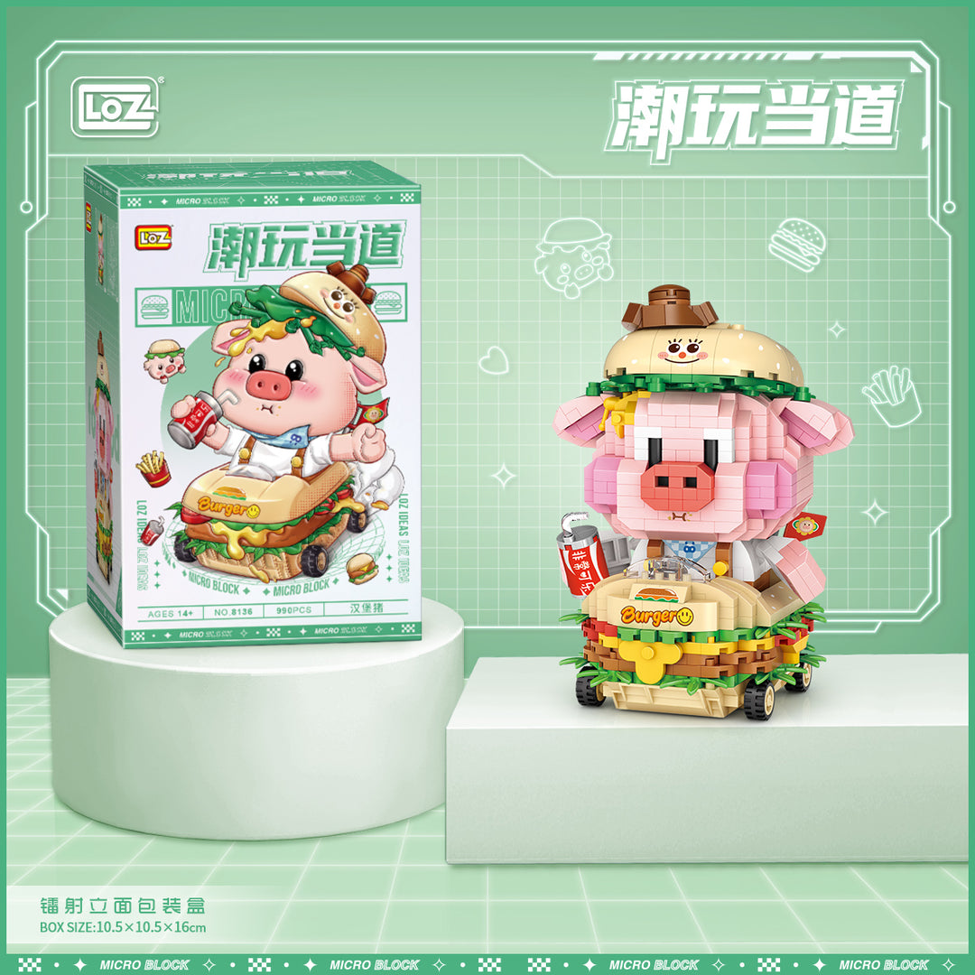 Hamburger Piggy (Set 8136) - heydaystoys