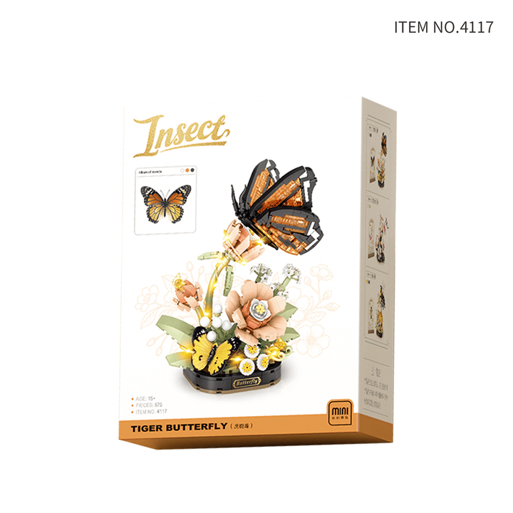 Tiger Butterfly Botanical Micro Building Kit (Set 4117)