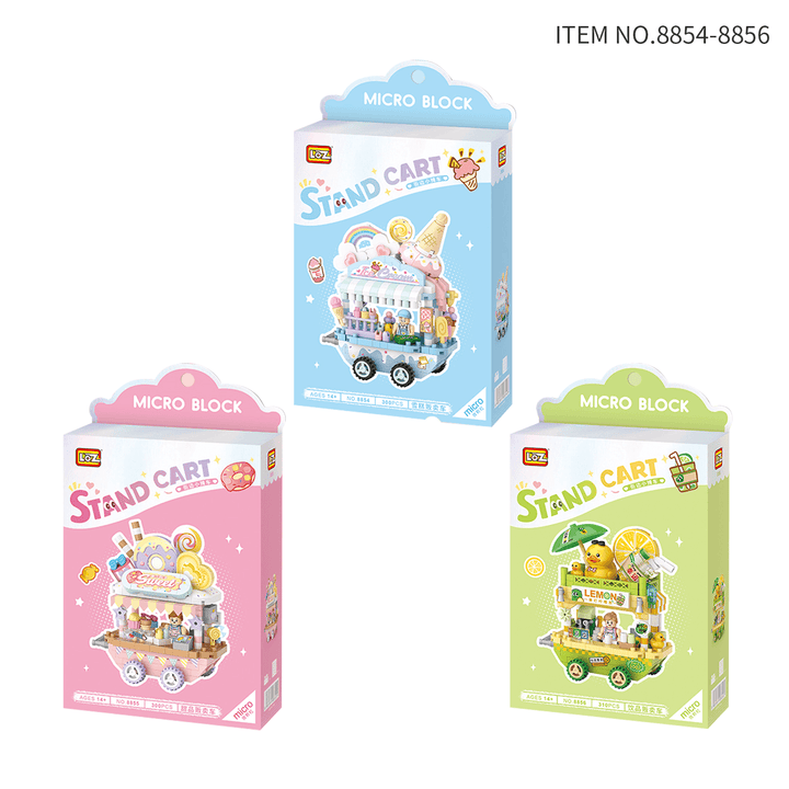 Mini Food Truck Building Kits (Set 8854-8856)