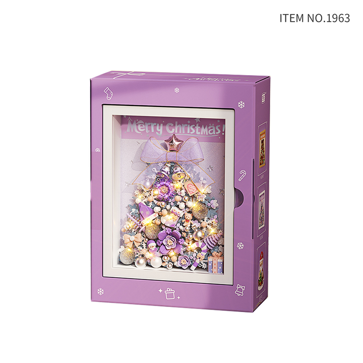 Purple Christmas Tree Photo Frame(set 1963)