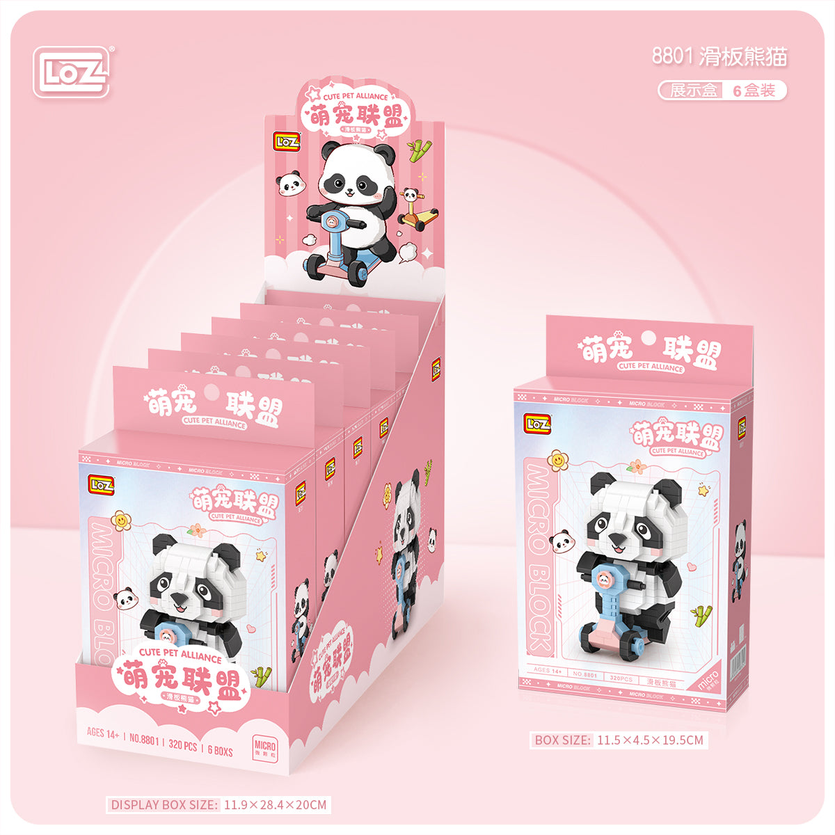 Mirco Blocks Cutie Panda & Rabbit (Set 8801-8806) – Heydaystoys