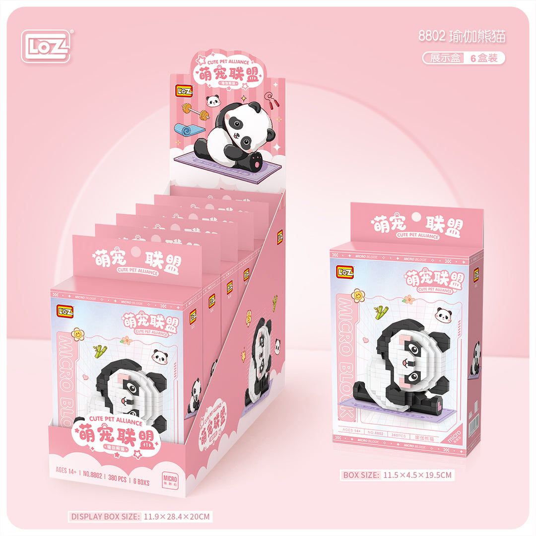 Mirco Blocks Cutie Panda & Rabbit (Set 8801-8806) - heydaystoys