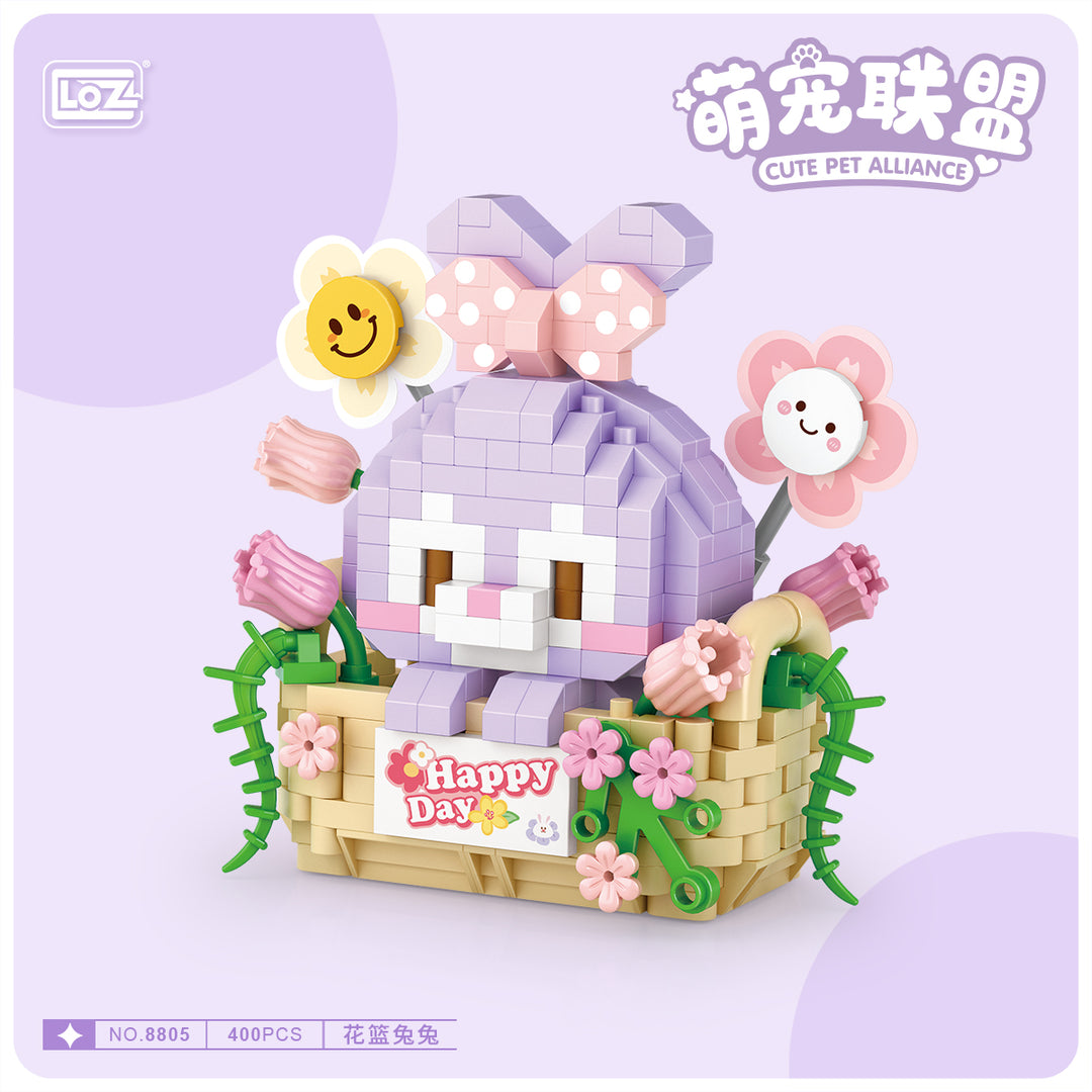 Mirco Blocks Cutie Panda & Rabbit (Set 8801-8806) - heydaystoys