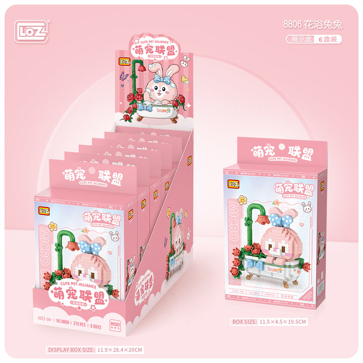 Mirco Blocks Cutie Panda & Rabbit (Set 8801-8806) - heydaystoys