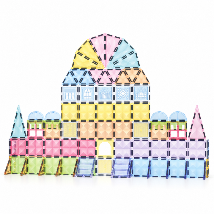 Diamond Magnetic Tiles Castle – 102-Piece Building Set (BLK3022)