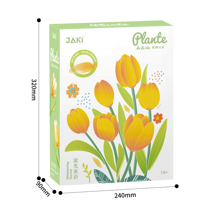 Tulip Flower Building Blocks DIY Artificial Bouquet Gift for Home Office Décor