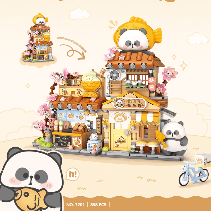 Coconut x Mr.PA Taiyaki Panda Shop(Set 7201)