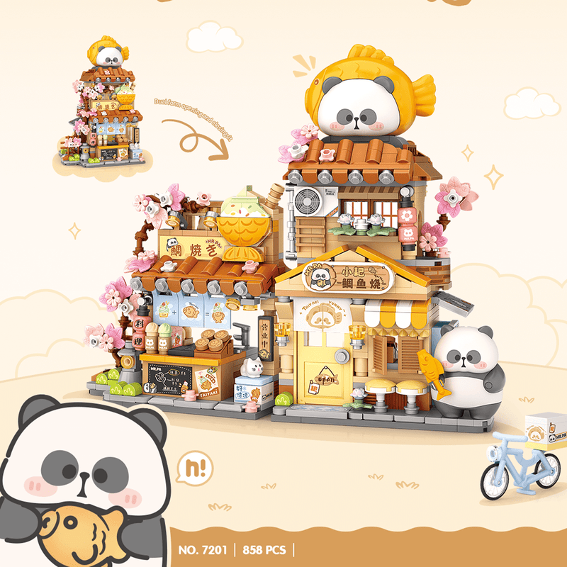 Coconut x Mr.PA Taiyaki Panda Shop(Set 7201)