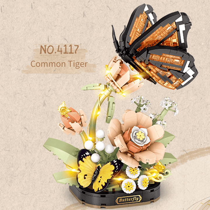 Tiger Butterfly Botanical Micro Building Kit (Set 4117)