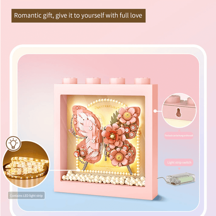 Pink Butterfly Display Frame(Set 1960)