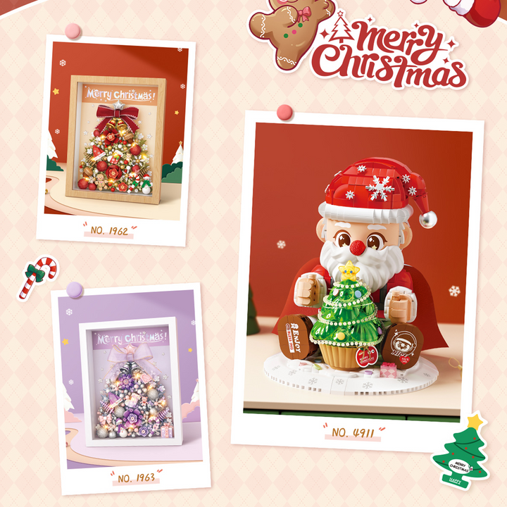 Purple Christmas Tree Photo Frame(set 1963)
