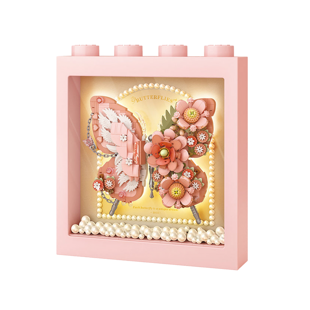 Pink Butterfly Display Frame(Set 1960)