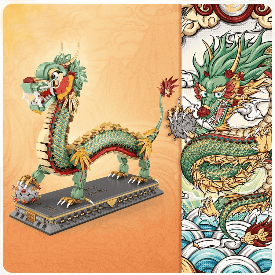 Chinese dragon lego set