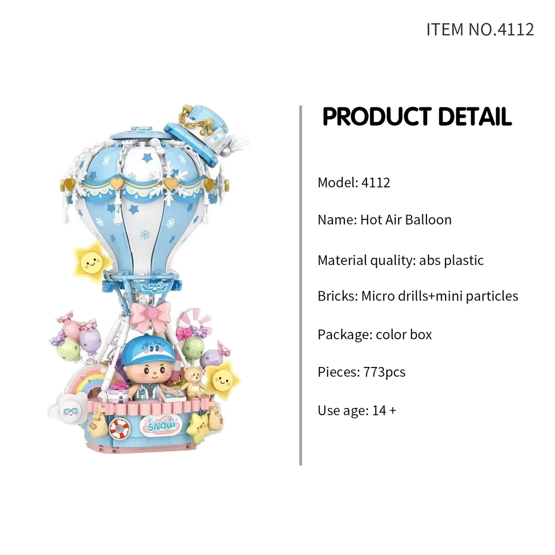Hot Air Balloon Music Box(Set 4112)