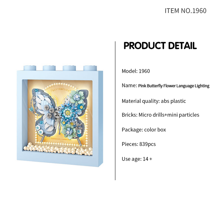 Blue Butterfly Display Frame(Set 1961)