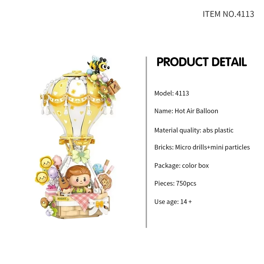 Hot Air Balloon Music Box(Set 4113)