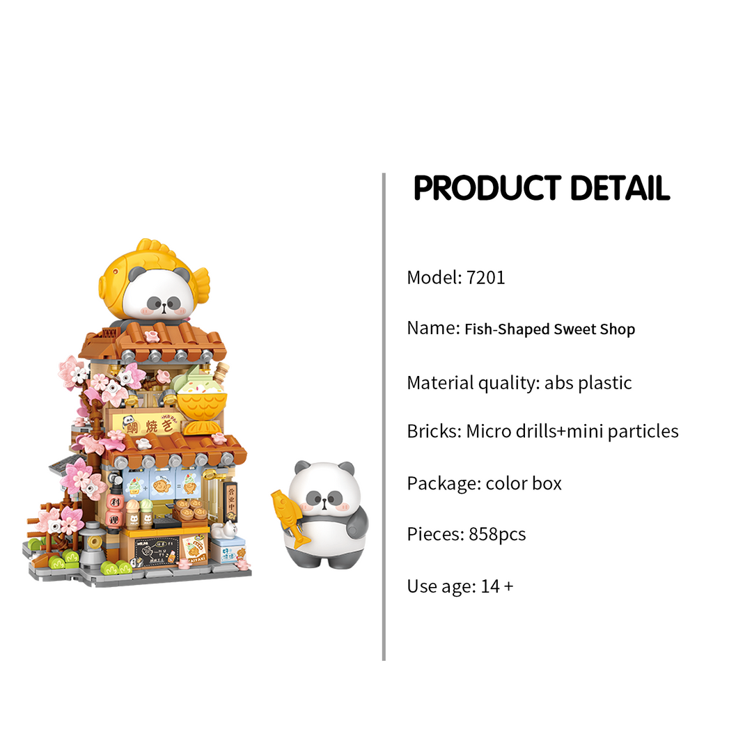 Coconut x Mr.PA Taiyaki Panda Shop(Set 7201)
