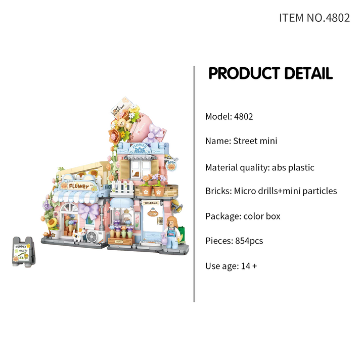 Mini Flower Shop Building Set (Set 4802)