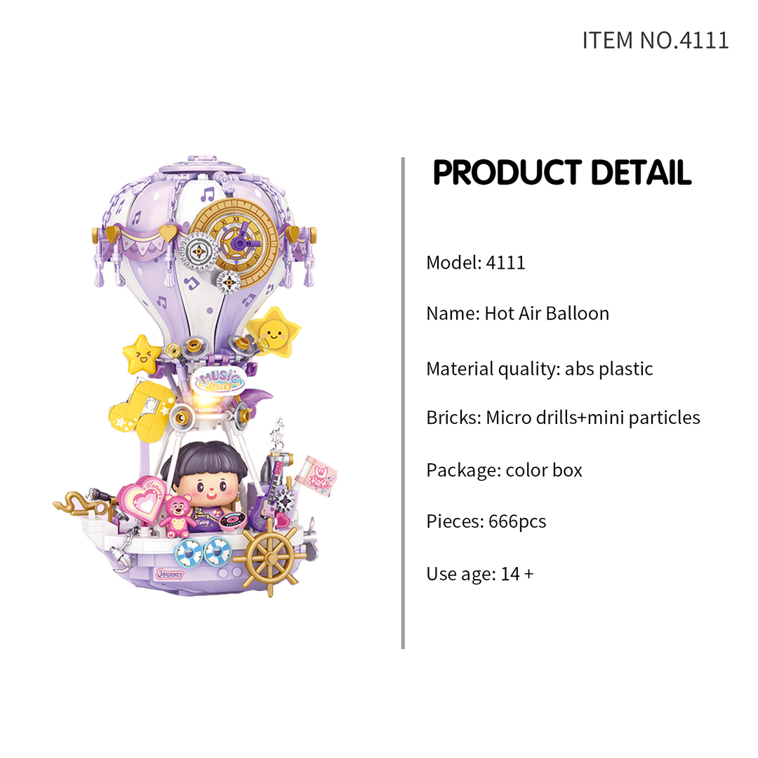 Hot Air Balloon Music Box(Set 4111)