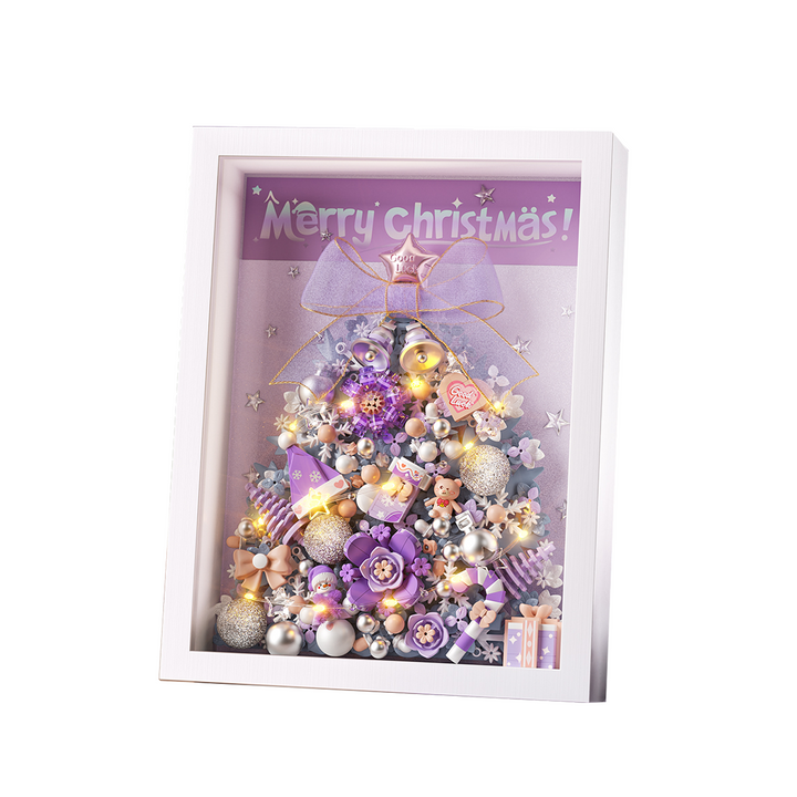 Purple Christmas Tree Photo Frame(set 1963)