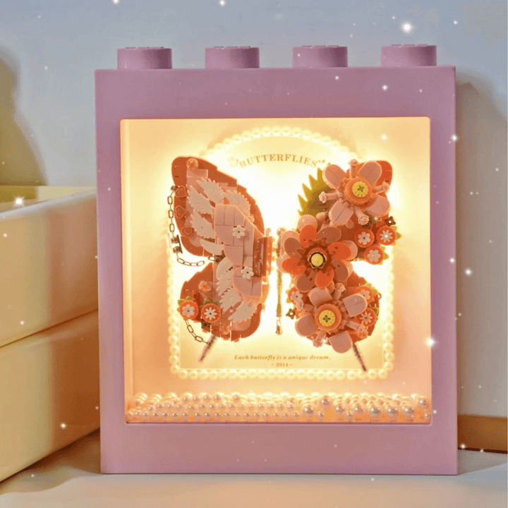 Pink Butterfly Display Frame(Set 1960)