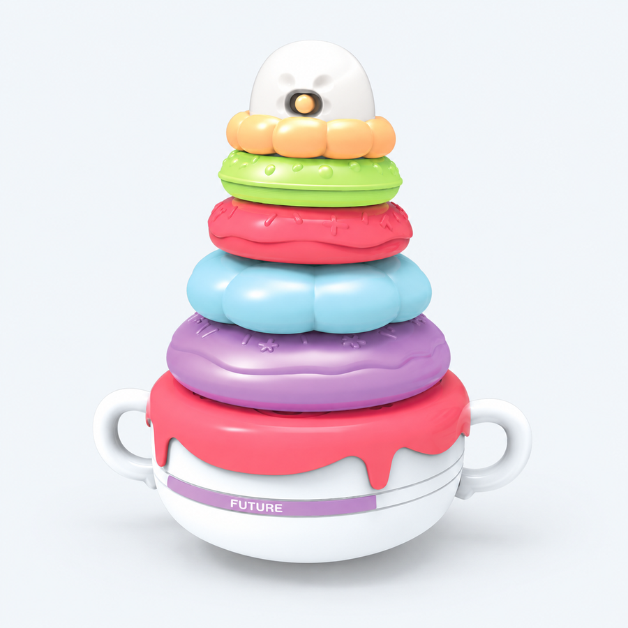 Rainbow Stacking Rings