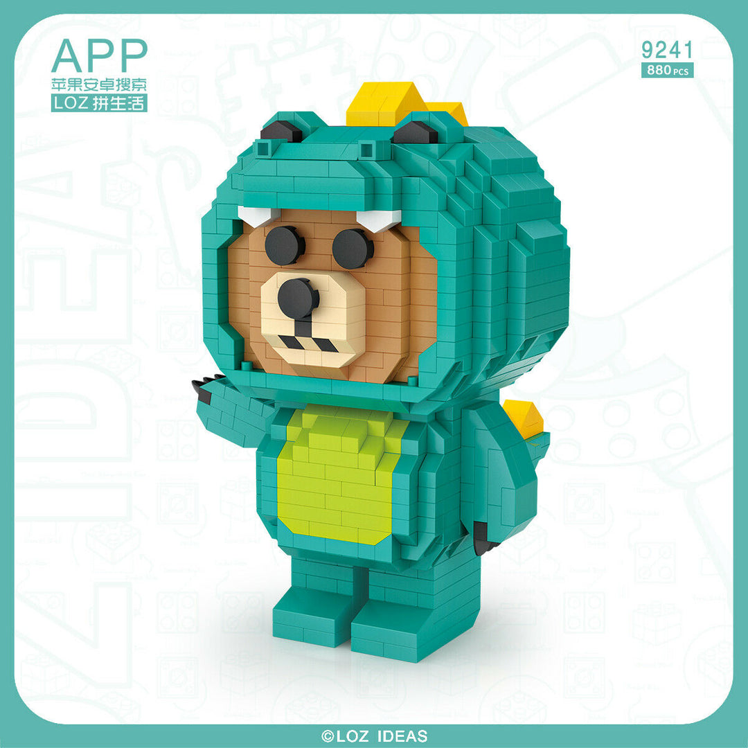 Bear in Dinosaur Costume (Set 9241) - heydaystoys