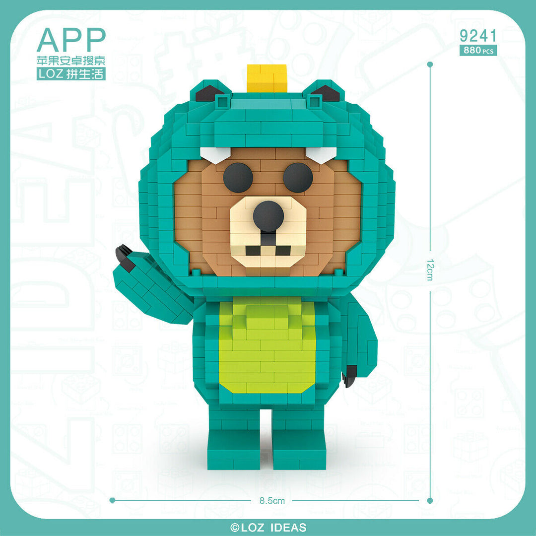 Bear in Dinosaur Costume (Set 9241) - heydaystoys