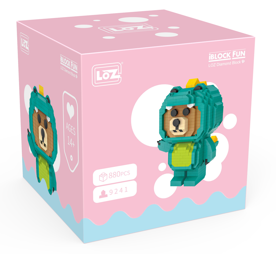 Bear in Dinosaur Costume (Set 9241) - heydaystoys